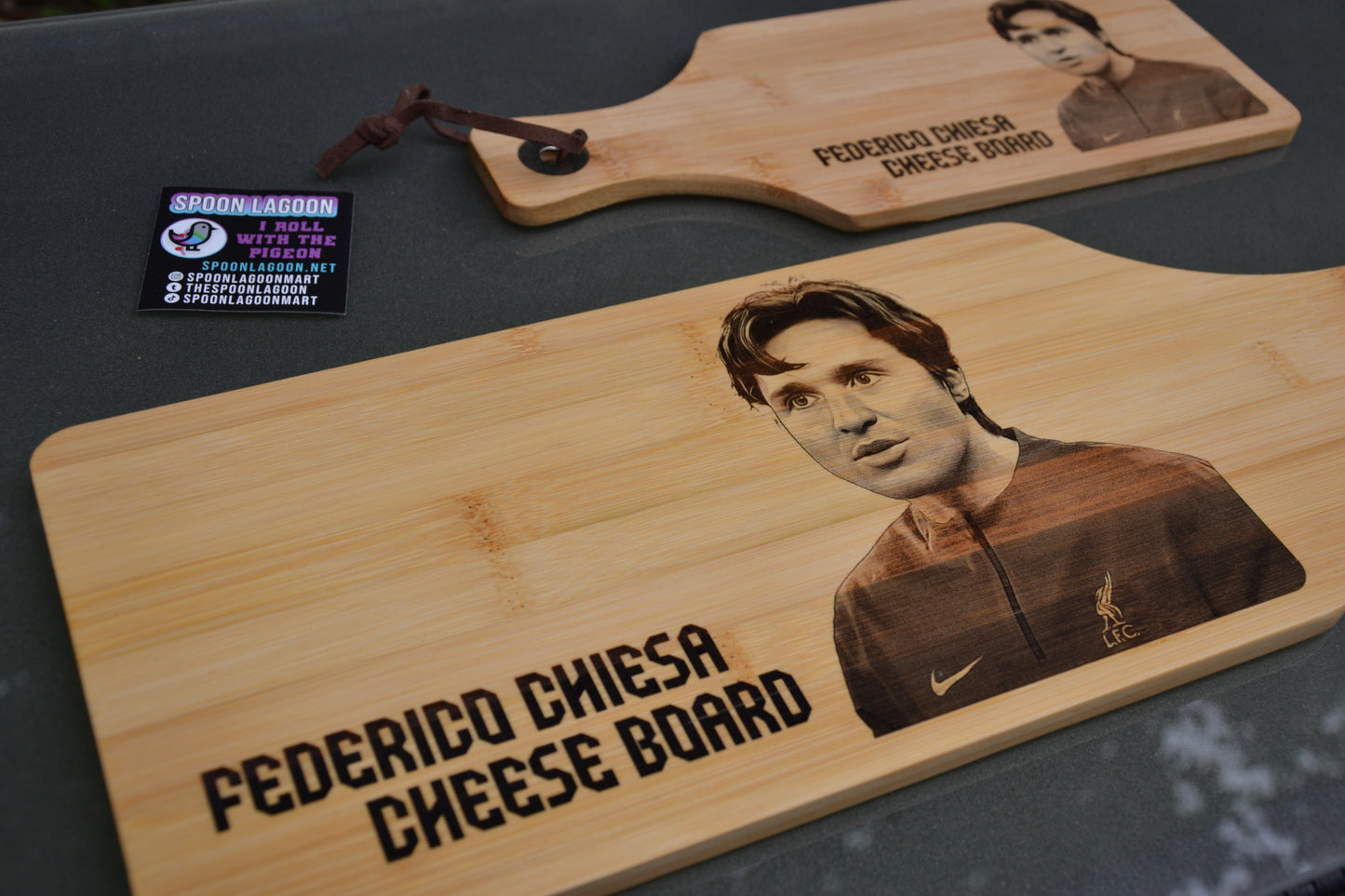 Federico Chiesa Bamboo Cheese Board // LFC Liverpool FC inspired fan gift