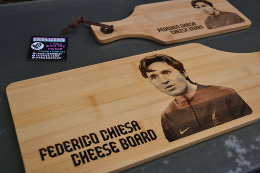 Federico Chiesa Bamboo Cheese Board // LFC Liverpool FC inspired fan gift