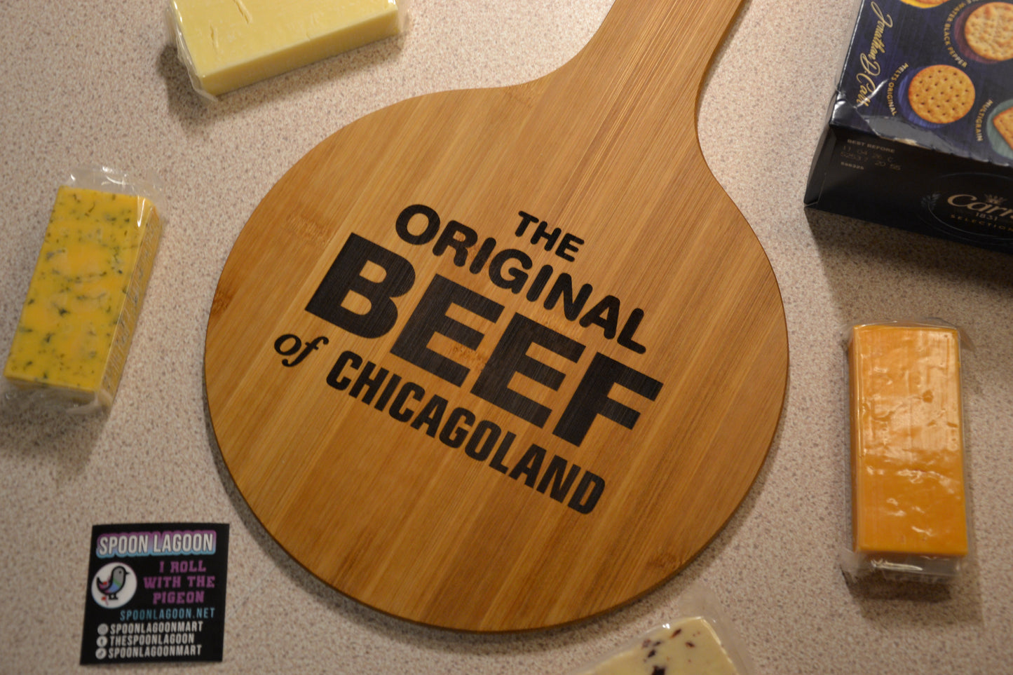 The Original Beef of Chicagoland - "The Bear" inspired wooden serving board