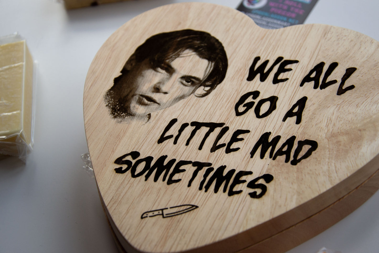 We all go a little mad sometimes - Billy Loomis SCREAM inspired luxury cheeseboard/ charcuterie set w/ tools