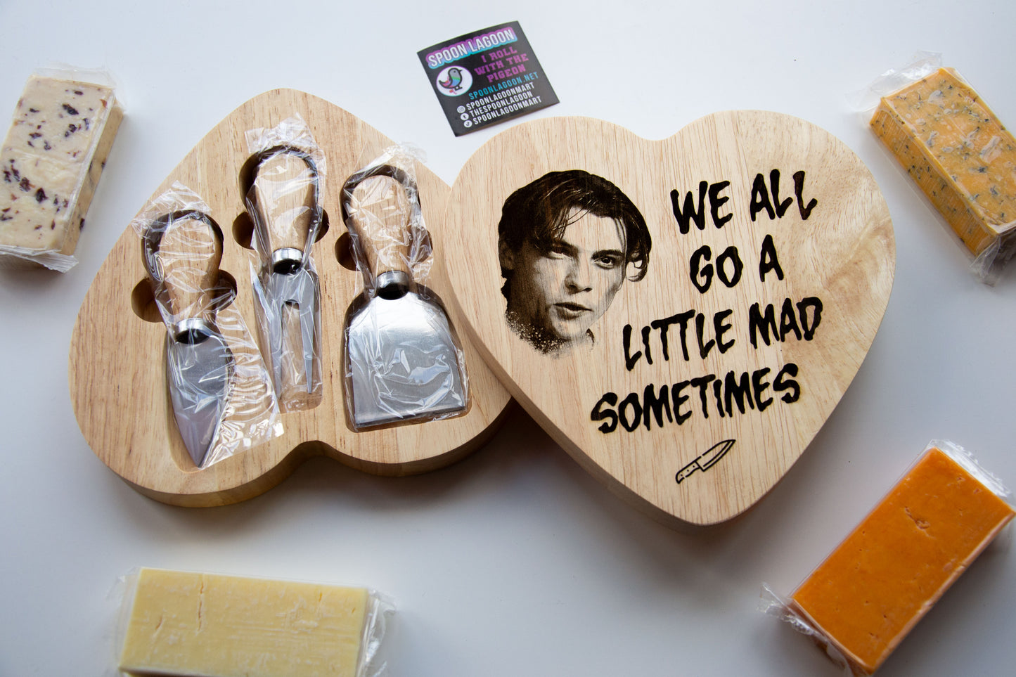 We all go a little mad sometimes - Billy Loomis SCREAM inspired luxury cheeseboard/ charcuterie set w/ tools