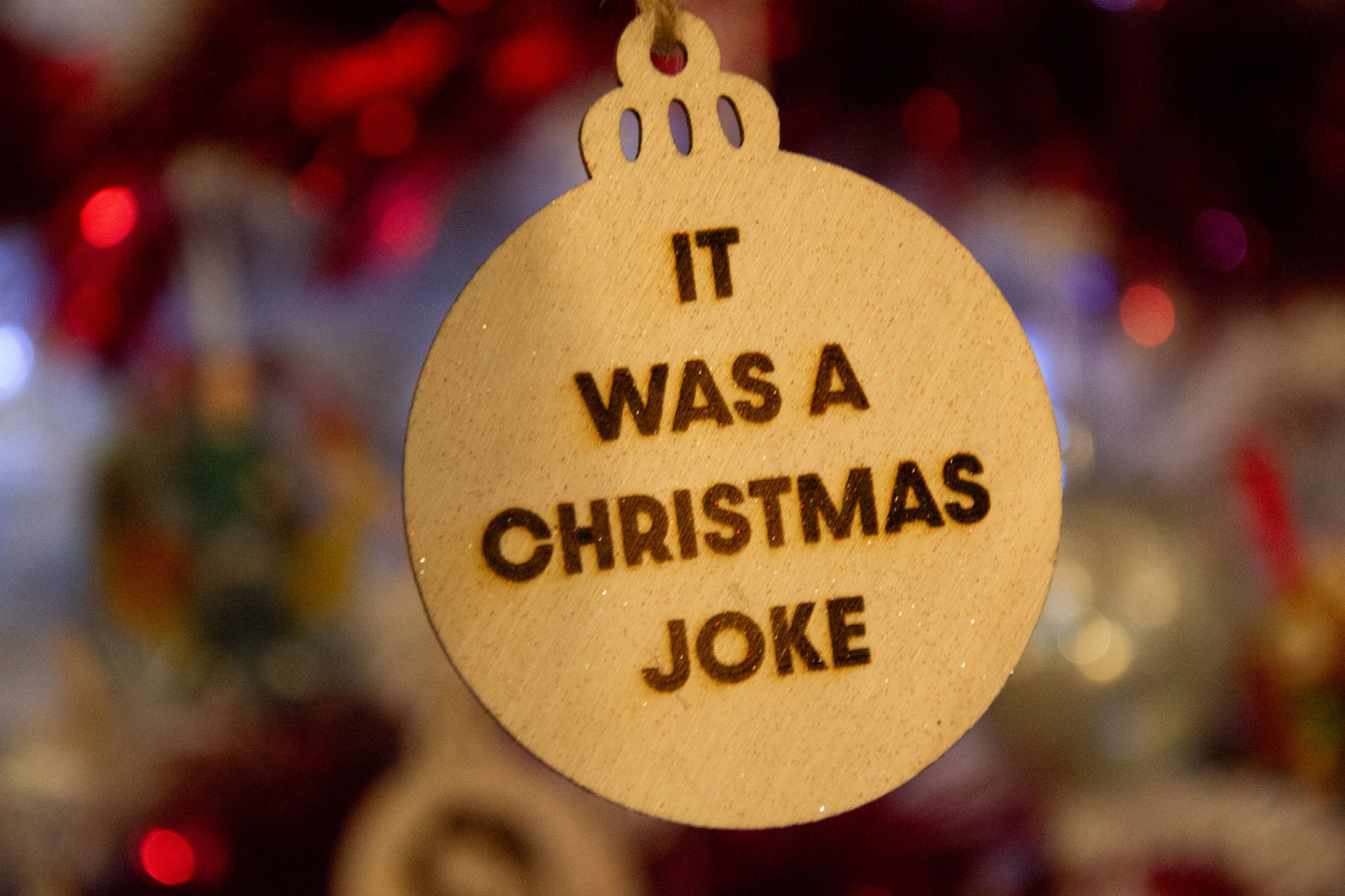 NO TURKEY?! / It was a Christmas Joke - Peep Show inspired hanging Christmas bauble decorations (Mark & Jeremy)