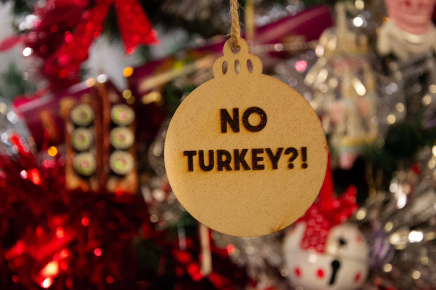 NO TURKEY?! / It was a Christmas Joke - Peep Show inspired hanging Christmas bauble decorations (Mark & Jeremy)