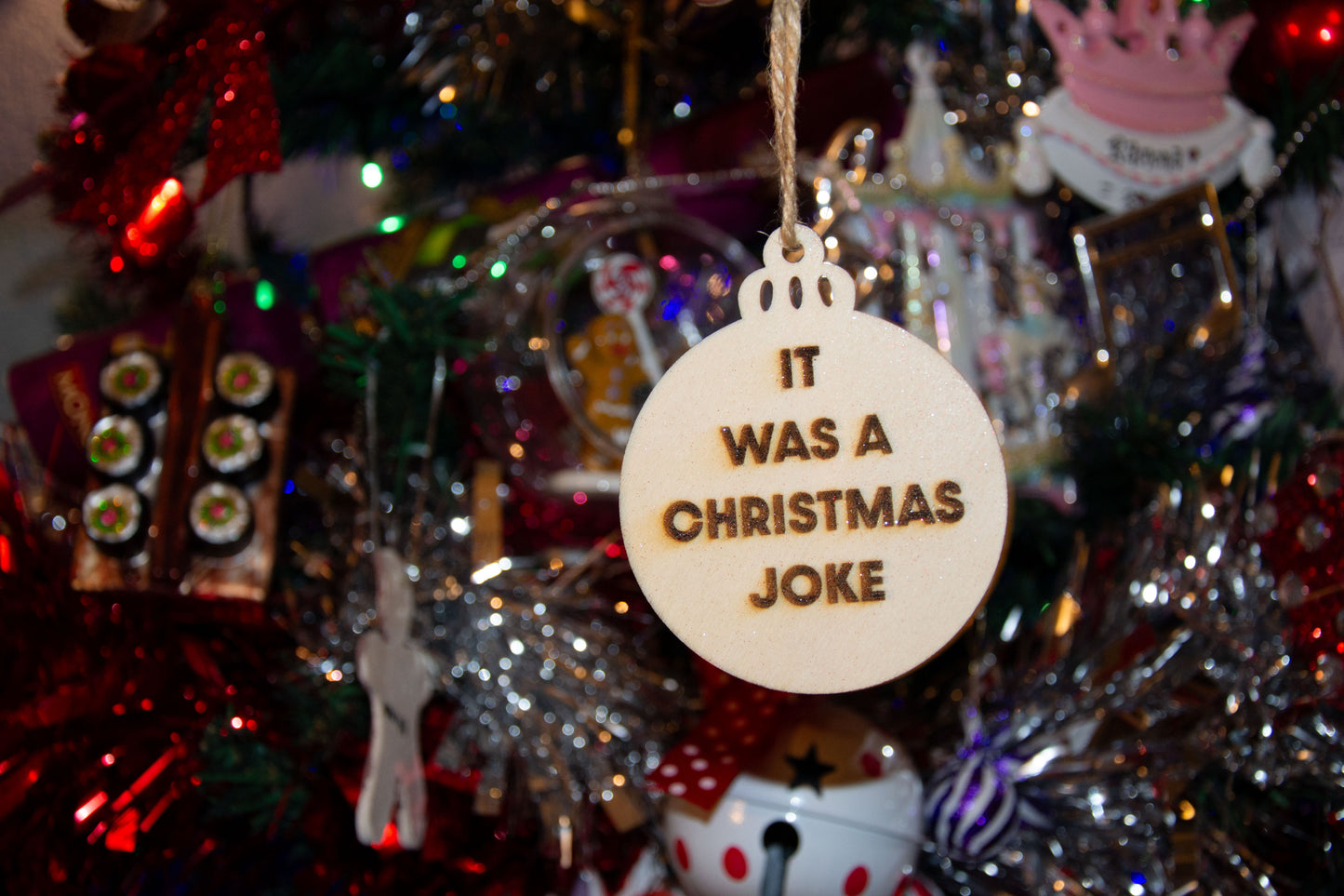 NO TURKEY?! / It was a Christmas Joke - Peep Show inspired hanging Christmas bauble decorations (Mark & Jeremy)