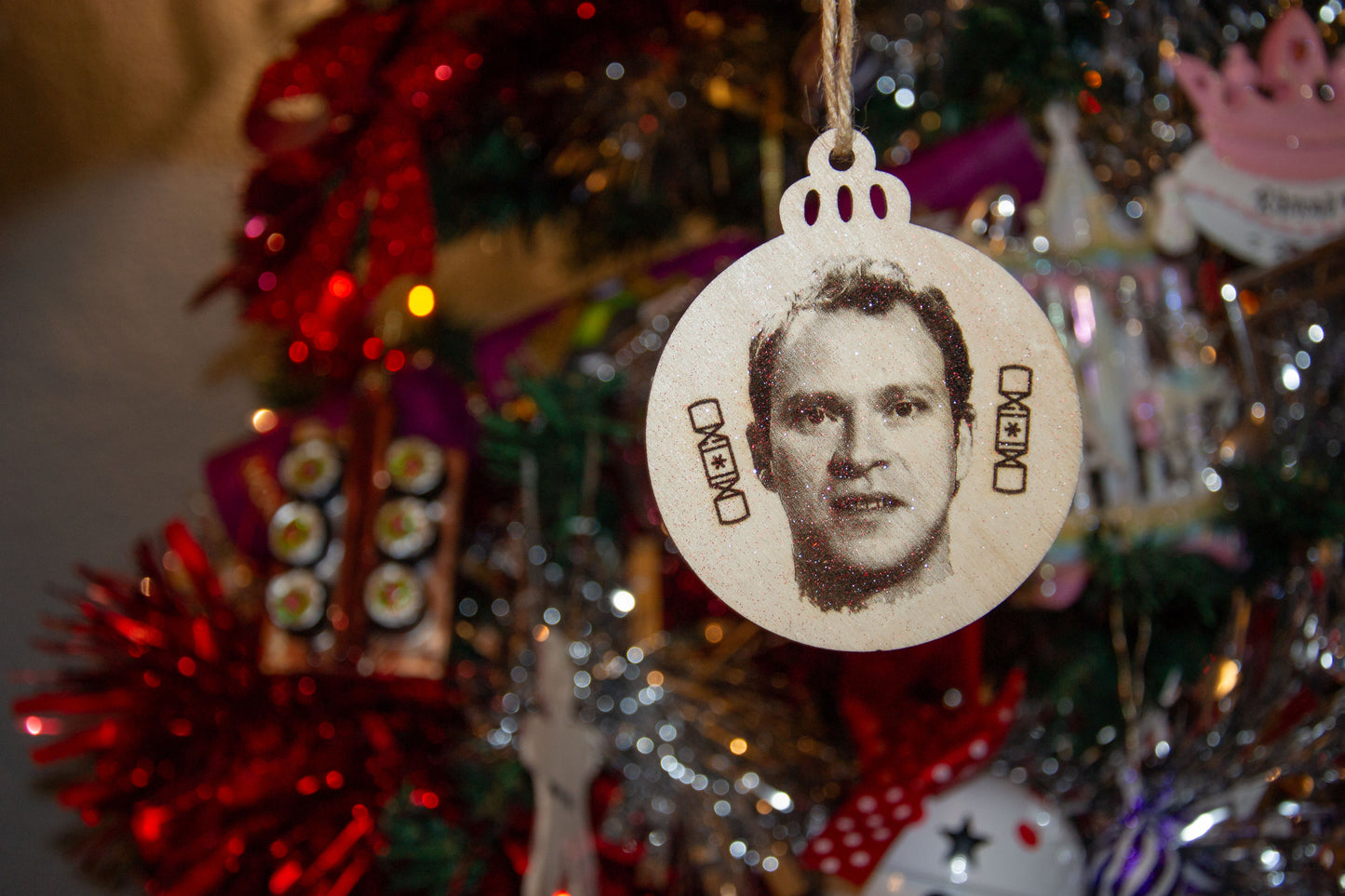 NO TURKEY?! / It was a Christmas Joke - Peep Show inspired hanging Christmas bauble decorations (Mark & Jeremy)