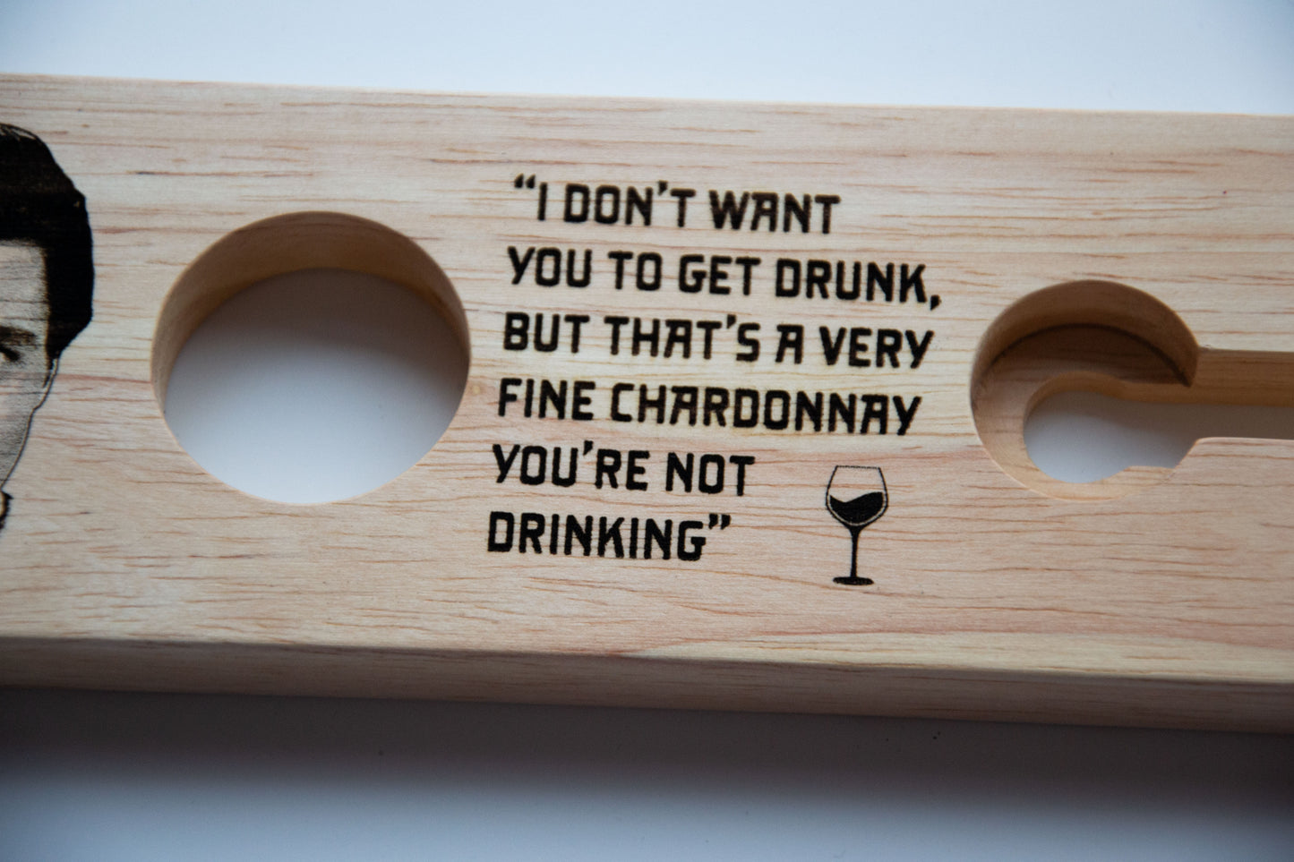 American Psycho inspired Wine Glass Holder // Perfect for Patrick Bateman, Horror Movie, Cult Film fans