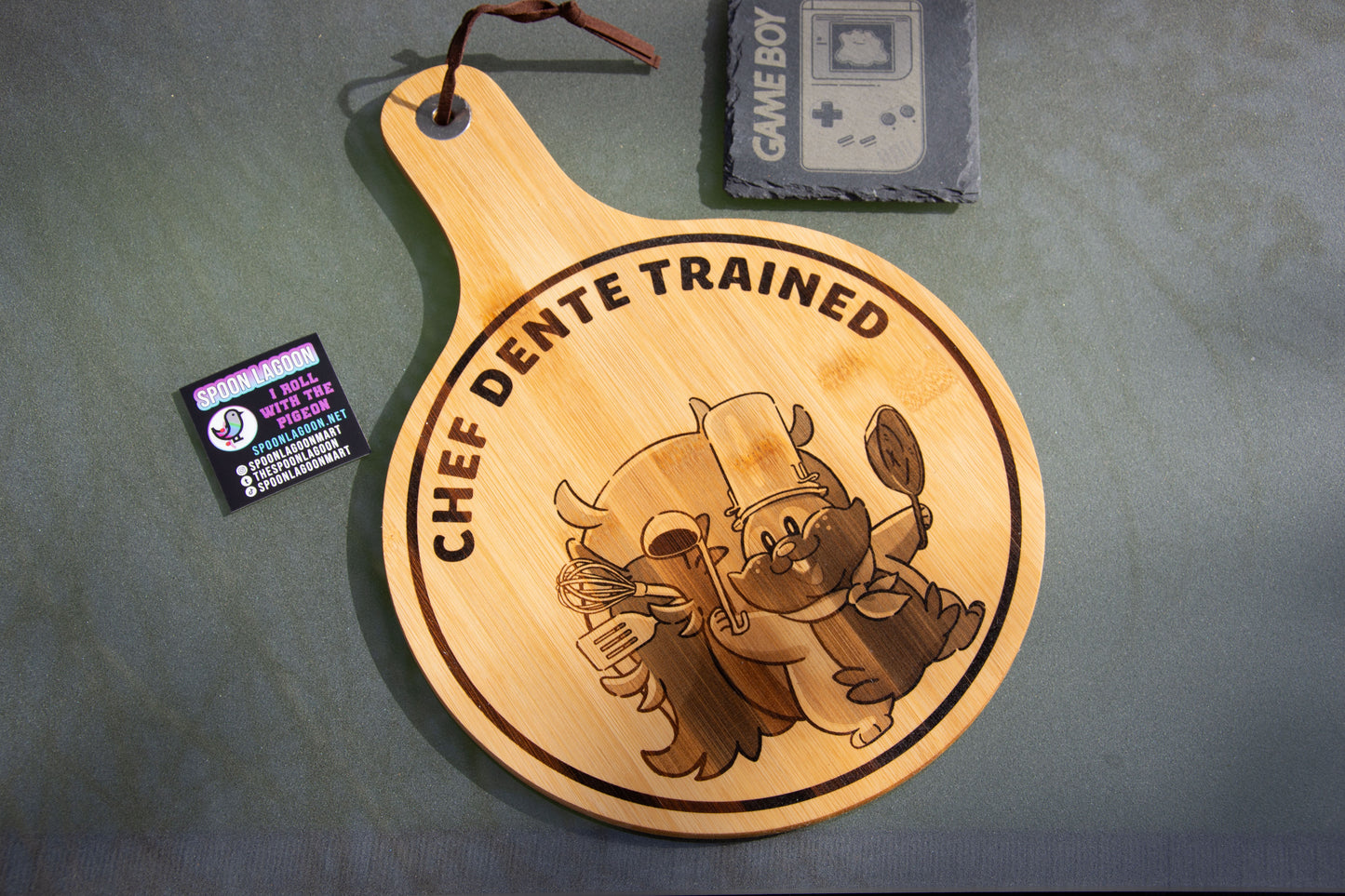 Chef Dente Trained - Pokopia inspired Serving Paddle Board (34cm)