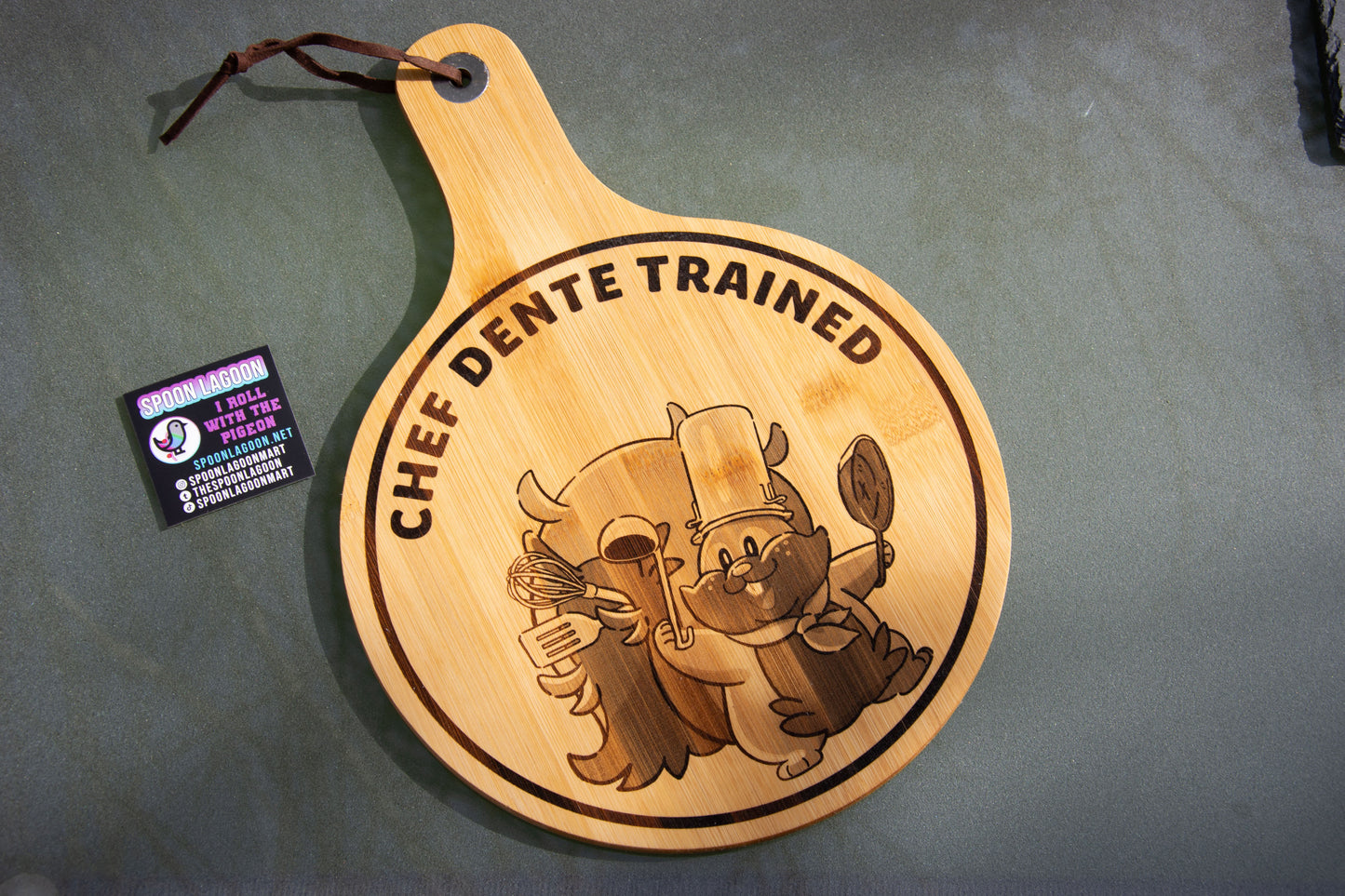 Chef Dente Trained - Pokopia inspired Serving Paddle Board (34cm)