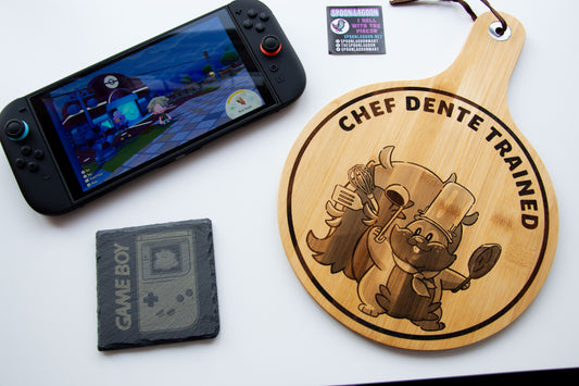 Chef Dente Trained - Pokopia inspired Serving Paddle Board (34cm)