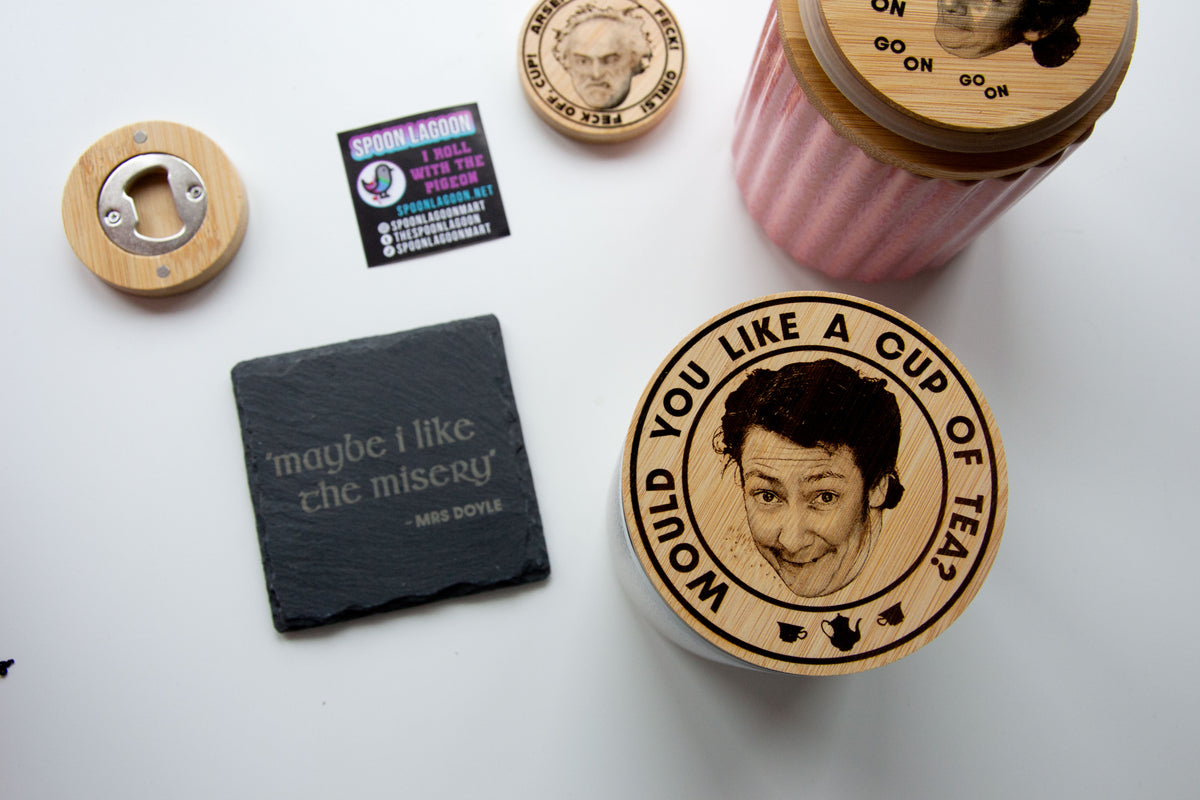 Mrs Doyle Ceramic Tea Storage Jar - Father Ted inspired Kitchen Gift