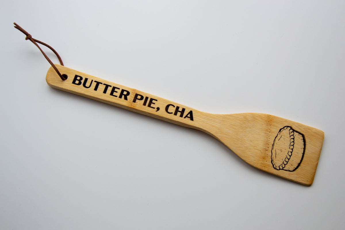 Butter Pie, Cha - Preston (Lancashire) inspired Bamboo Kitchen Spatula