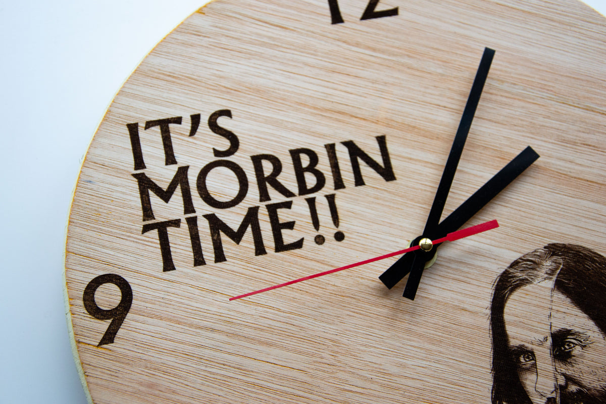 "It's Morbin Time" - Morbius Meme Wall Clock - 30cm Diameter