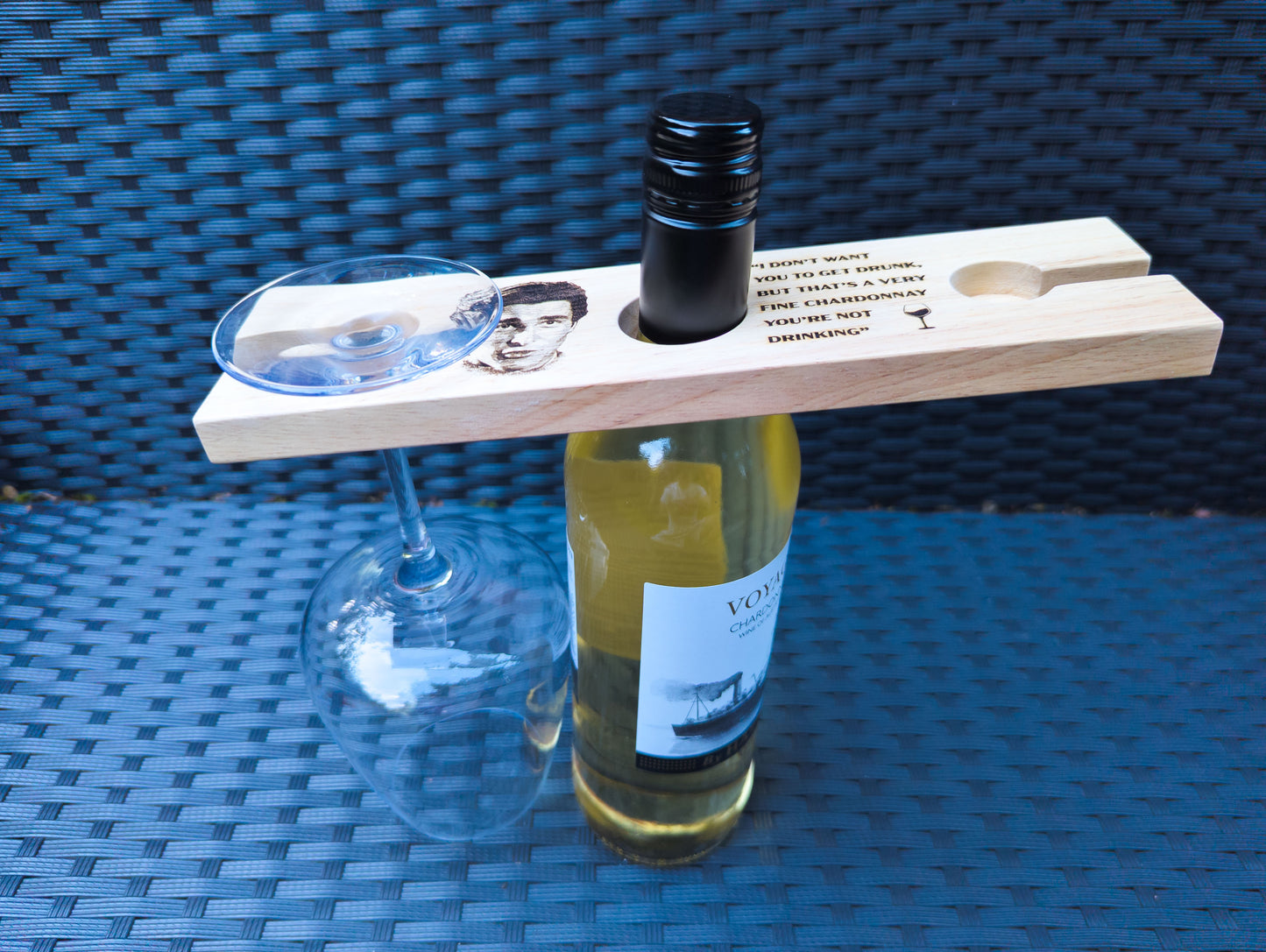 American Psycho inspired Wine Glass Holder // Perfect for Patrick Bateman, Horror Movie, Cult Film fans