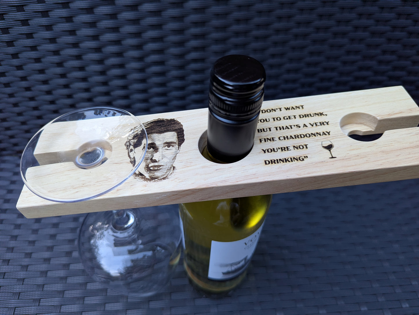 American Psycho inspired Wine Glass Holder // Perfect for Patrick Bateman, Horror Movie, Cult Film fans