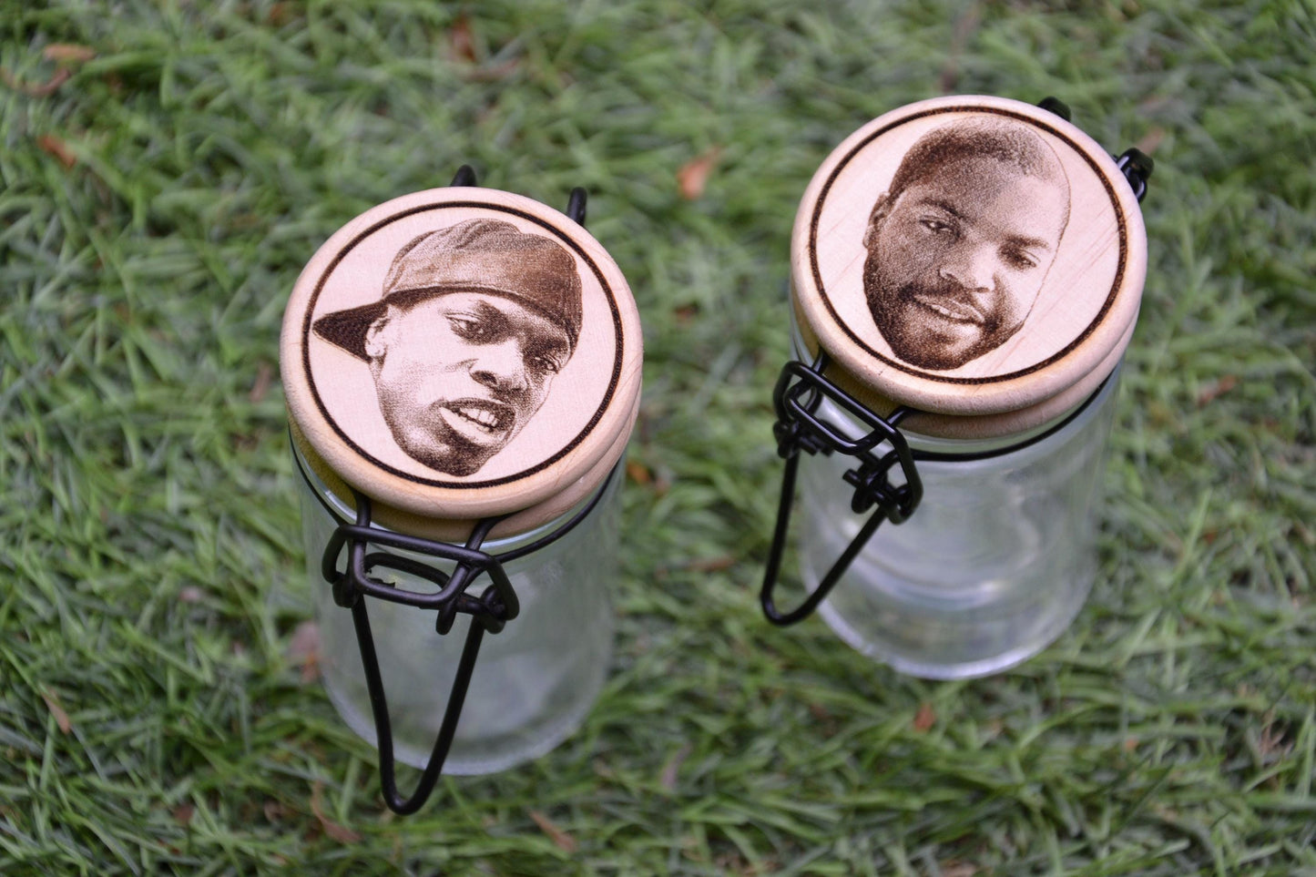 Friday inspired Craig and Smoky - Glass Herbs, Spices, Storage Jars Container // 1995 Comedy Hip Hop Fan Gift