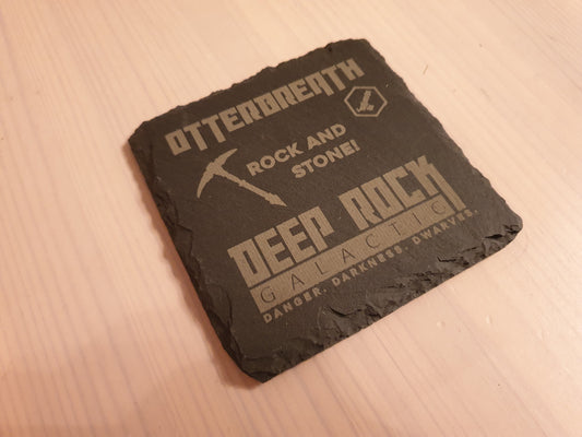 Deep Rock Galactic Coaster - Customisable Coaster - Rock and Stone! - Awesome Gift for Miners of Hoxxes // Gaming Co-Op Dwarves DRG