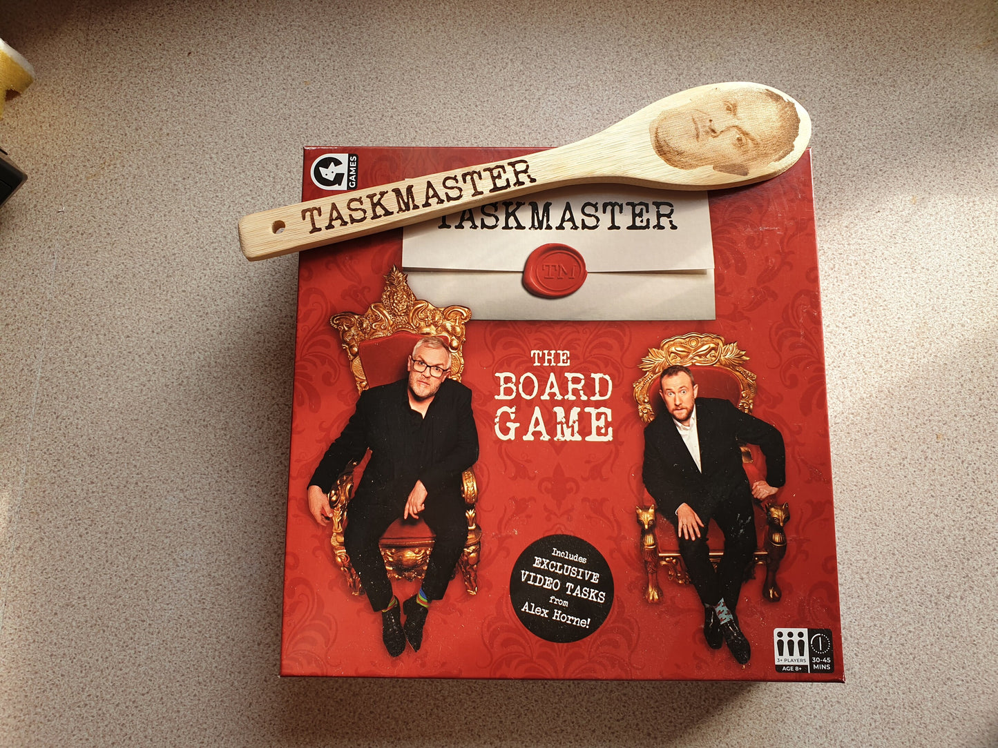 Taskmaster Greg Davies Wooden Spoon - Perfect Taskmaster Board Game Prize - Channel 4 Comedy