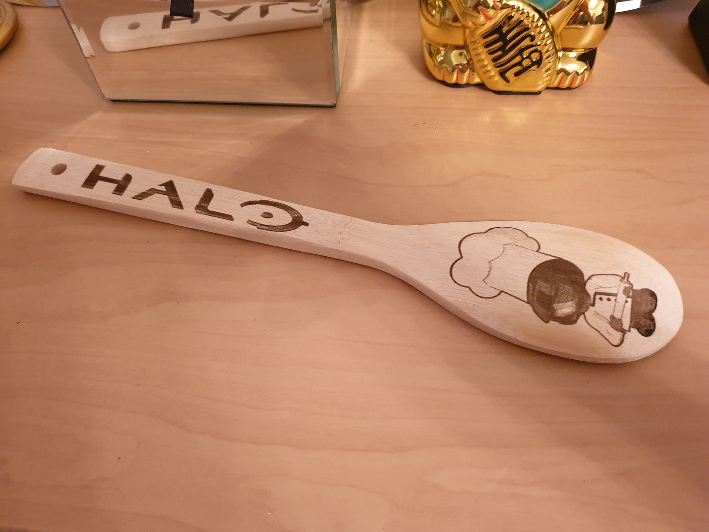 Halo Masterchief Wooden Spoon - Masterchef - Video Game Fan Gift Housewarming Microsoft Xbox