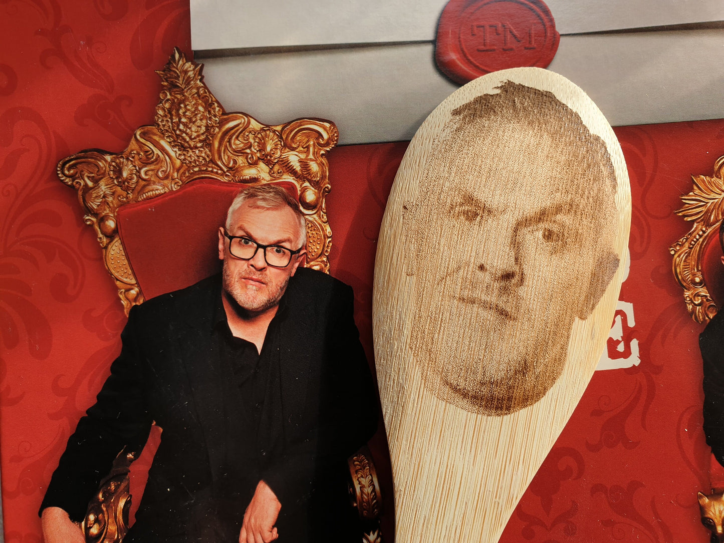 Taskmaster Greg Davies Wooden Spoon - Perfect Taskmaster Board Game Prize - Channel 4 Comedy