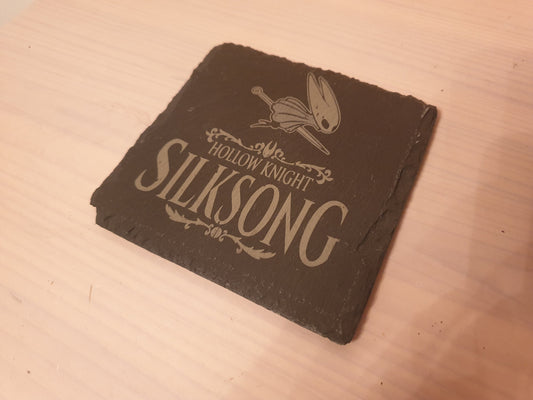 Hollow Knight: Silksong - Slate Coaster // Perfect Gaming Gift for fan's of Hallownest, Team Cherry, or Hornet's upcoming adventure.