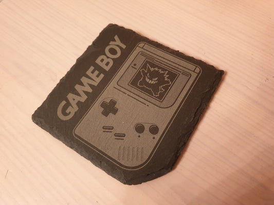 Gengar/ Pikachu/ Wooper - Classic Nintendo Game Boy - Slate Coaster // Pokemon Inspired Fan Gift Retro Gaming Homeware - Customisable