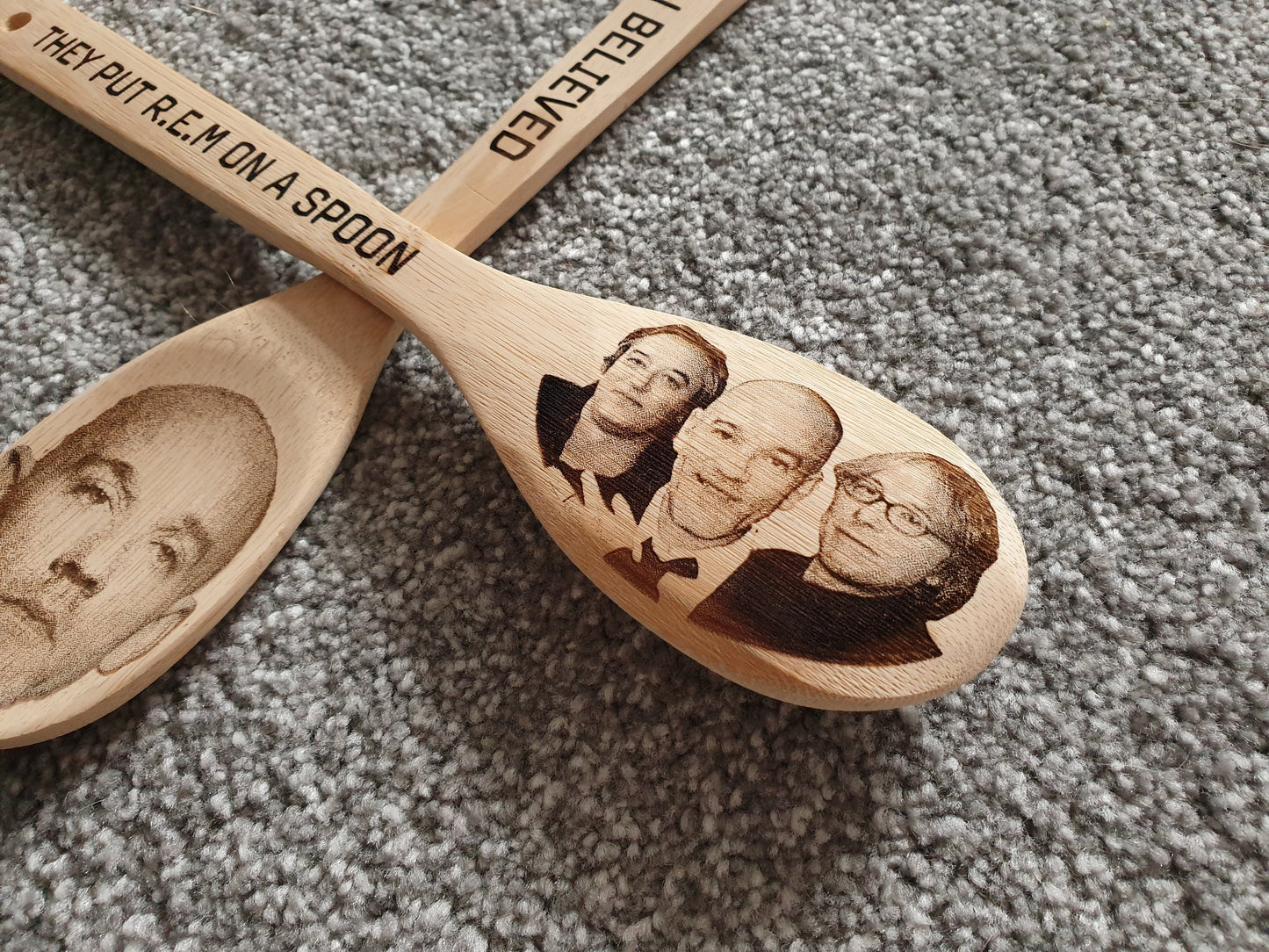 R.E.M Kitchen Spoon - R.E.M on a spoon / Man on the moon // REM Fan Gift Michael Stipe Music Rock Father's Day Funny