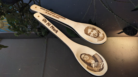 Tommy Wiseau "The Room" Wooden Kitchen Spoon // Excellent gift for fans of the amazing cult movie