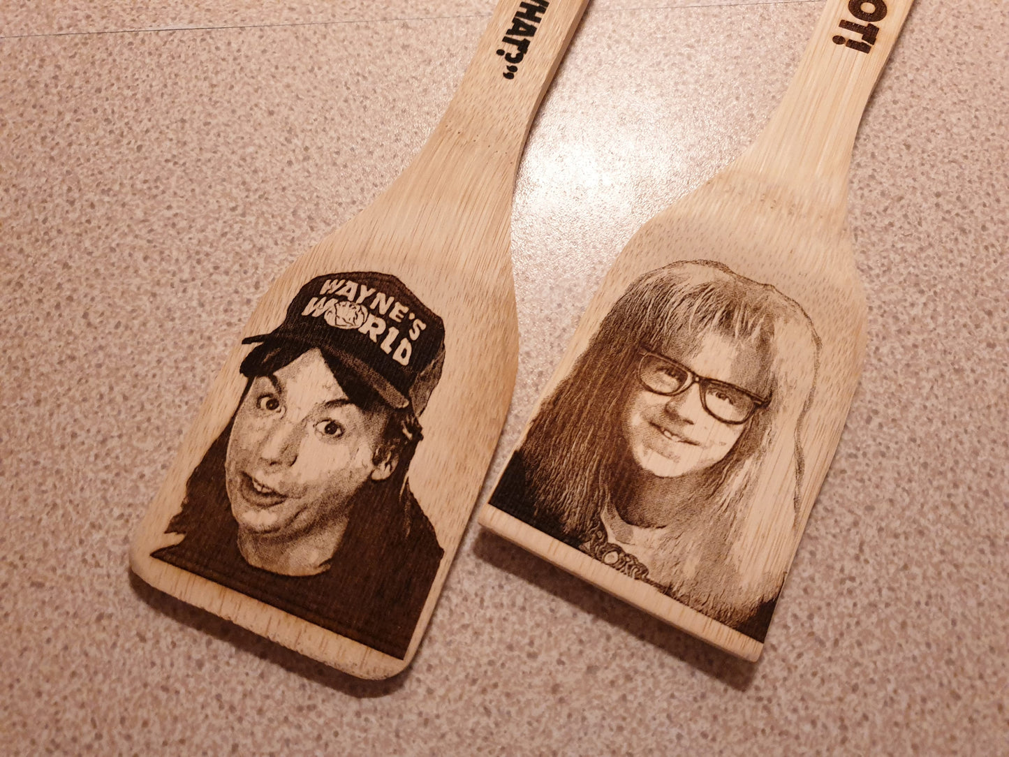 Waynes World Kitchen Spatula / Wayne Garth Sphincter Says What Not! Customisable // Cult Comedy Movie 90s Kitchen Gift