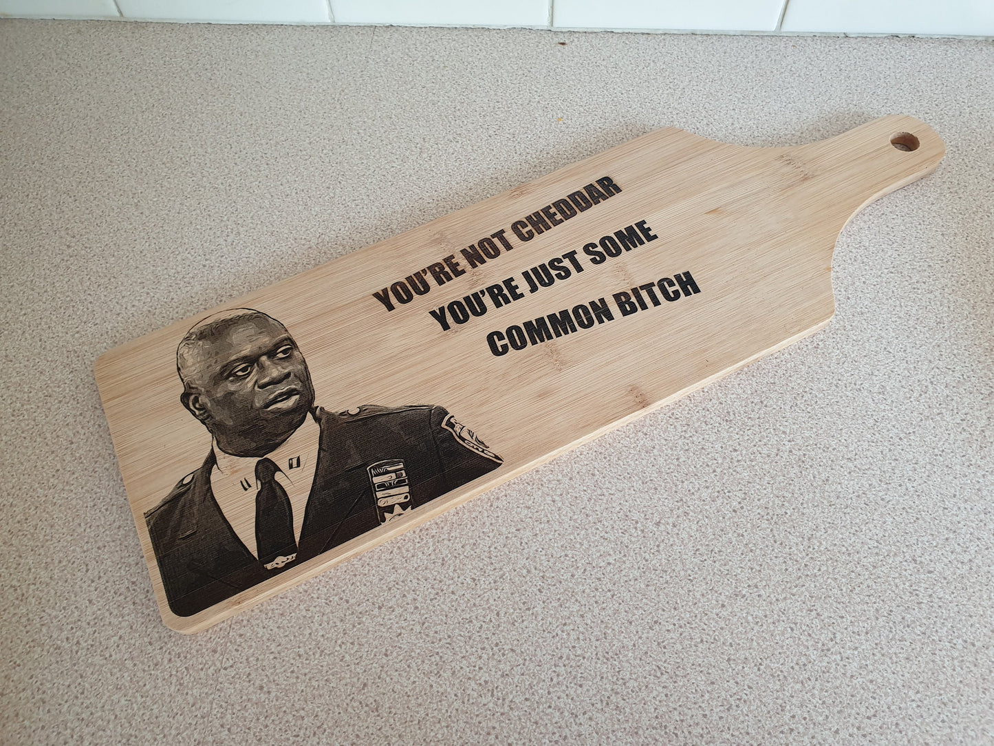 Captain Holt - You're Not Cheddar Cheese Board/ Serving Platter Large // Brooklyn 99 Capt Holt Fan Gift Netflix Jake Peralta Detective Boyle