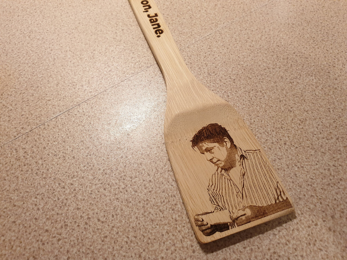 Come Dine With Me - You Won Jane Dear Lord What a Sad Little Life - Kitchen Spatula // Gift British Meme UK TV Cooking Kitchenware