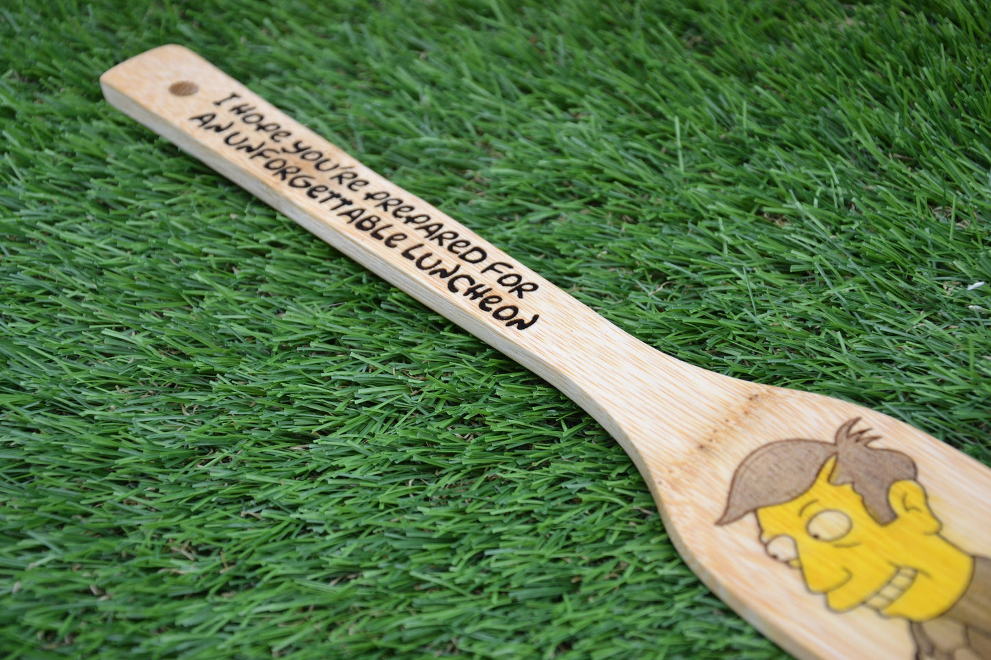 Steamed Hams - The Simpsons inspired Kitchen Spatula // Principal Skinner & Superintendent Chalmers Classic Meme Gift Unforgettable Luncheon