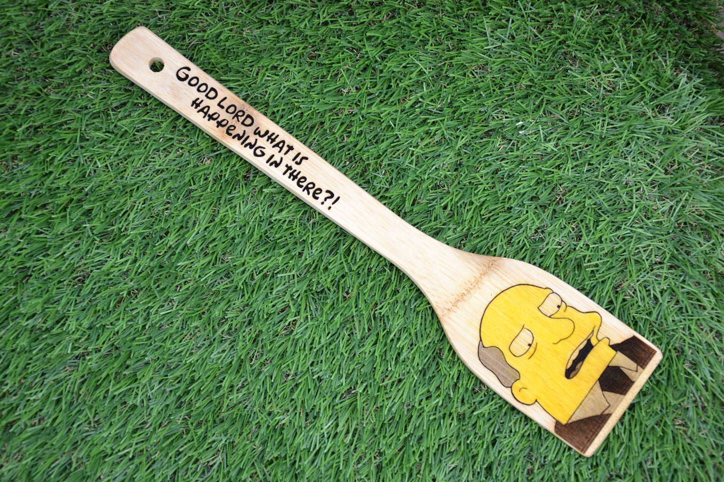 Steamed Hams - The Simpsons inspired Kitchen Spatula // Principal Skinner & Superintendent Chalmers Classic Meme Gift Unforgettable Luncheon