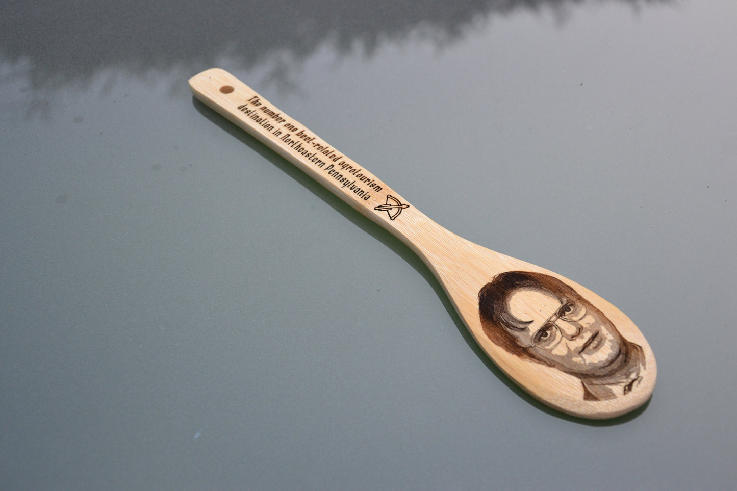 Schrute Farms Wooden Spatula // An excellent household kitchen gift for fans of The Office - Dwight Agrotourism