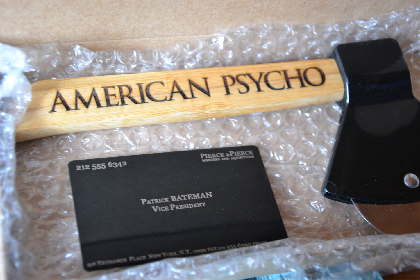 American Psycho Pizza Cutter Axe - Patrick Bateman - Horror Cinema Kitchenware - Do You Like Huey Lewis & The News?