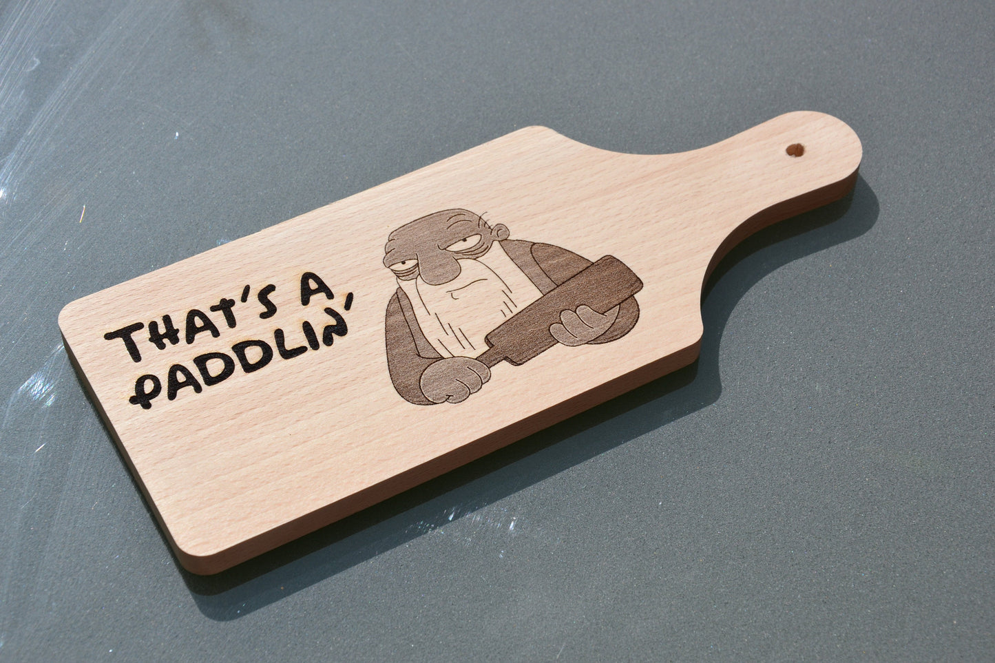 That's a Paddlin - Jasper - The Simpsons - Mini Paddle // Serving Board Kitchen Meme