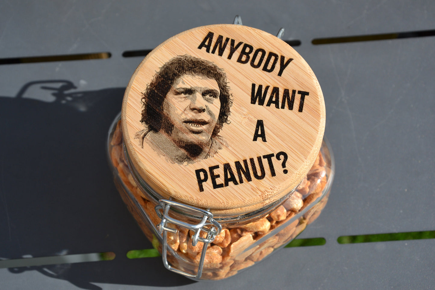 Anybody Want A Peanut - The Princess Bride inspired Peanut Jar // Fezzik Inigo Montoya 80s Inspired Gift for movie fans Andre The Giant