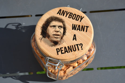 Anybody Want A Peanut - The Princess Bride inspired Peanut Jar // Fezzik Inigo Montoya 80s Inspired Gift for movie fans Andre The Giant