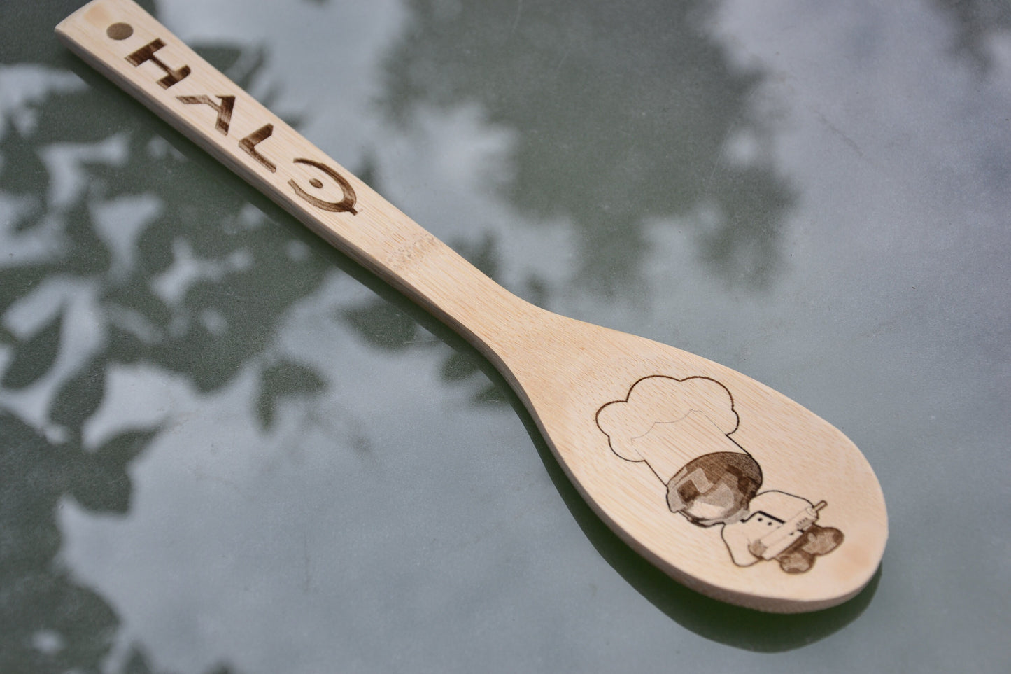 Halo Masterchief Wooden Spoon - Masterchef - Video Game Fan Gift Housewarming Microsoft Xbox