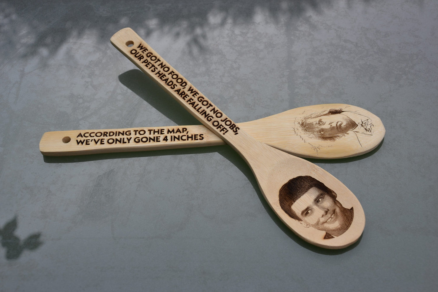 Dumb and Dumber Wooden Spoon // Personalise it with your favourite quotes //  Lloyd Christmas Harry Dunne Farrelly Brothers Comedy Gift 90's