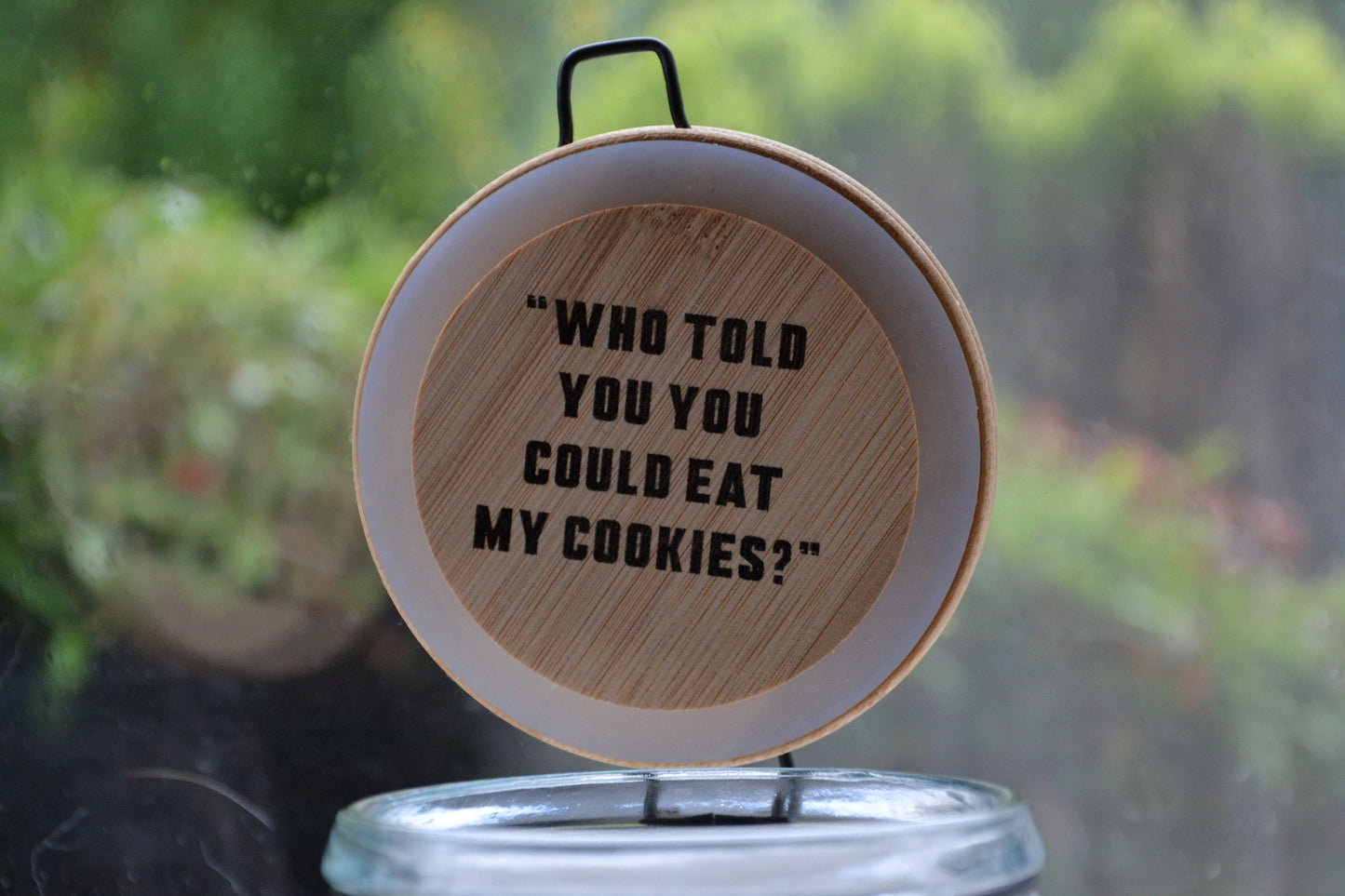 Put the COOKIE DOWN! - Jingle All The Way inspired Cookie Jar // Christmas Gift 90s Kids Movie Kitchen Gift Ideas Arnold Schwarzenegger Fans