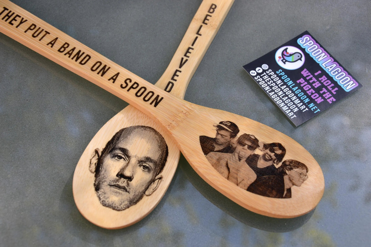 R.E.M Kitchen Spoon - R.E.M on a spoon / Man on the moon // REM Fan Gift Michael Stipe Music Rock Father's Day Funny